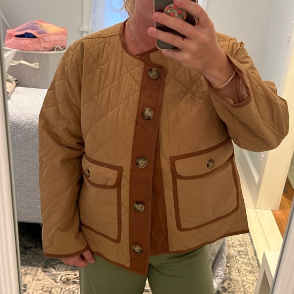 LOFT petite quilted field jacket - Picture 1 of 8